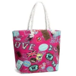 Сумка Жіноча Пляжна текстиль LUXEVA 5014-1 pink