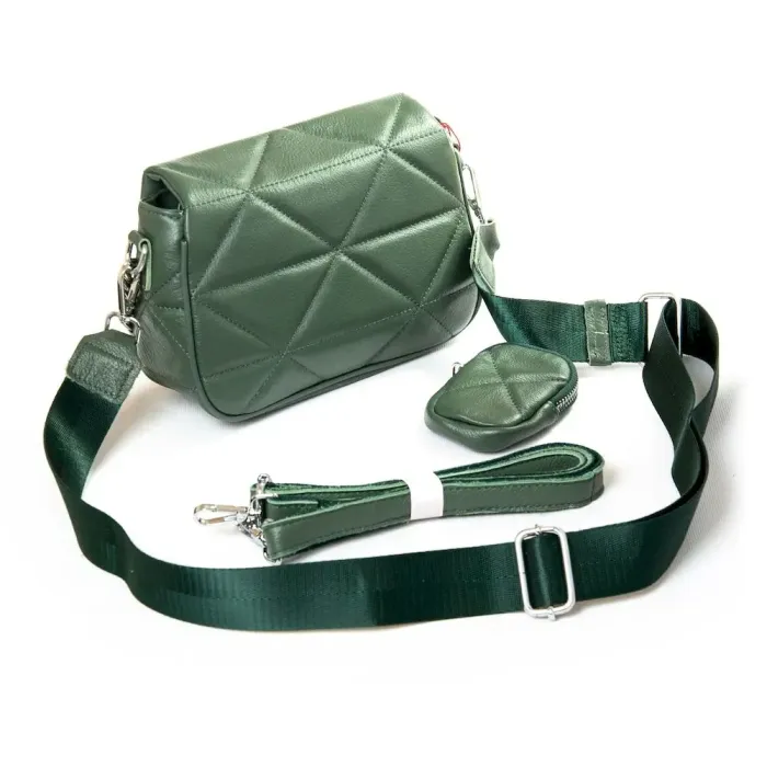 Сумка Класична шкіра ALEX RAI 8837-9 green