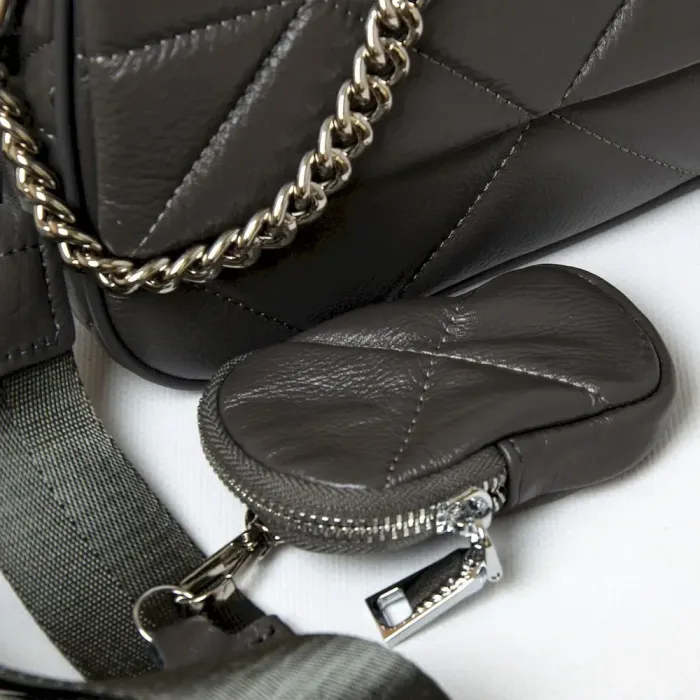 Сумка Женская Классическая кожа ALEX RAI 8837-9 grey