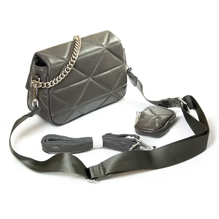 Сумка Женская Классическая кожа ALEX RAI 8837-9 grey