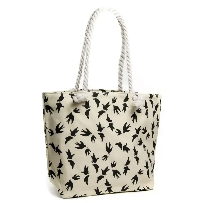 Сумка Женская Пляжная текстиль Luxeva 5011-3 white