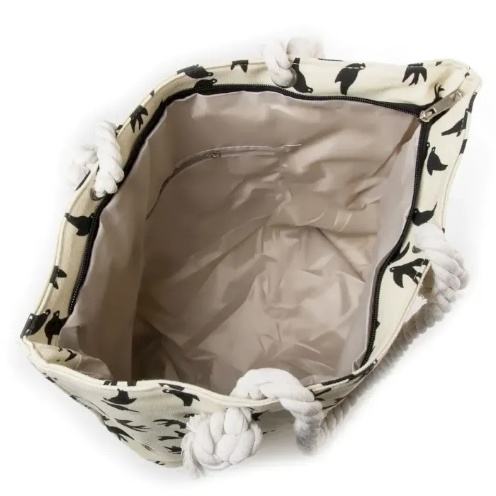 Сумка Женская Пляжная текстиль Luxeva 5011-3 white