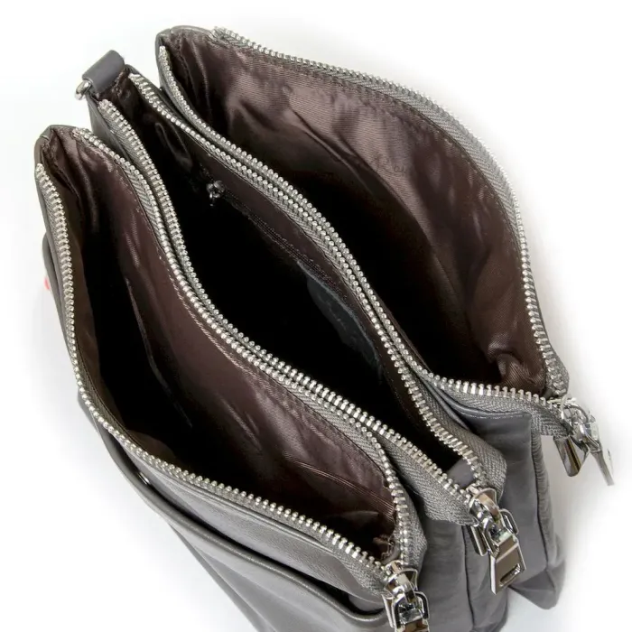 Сумка Женская Классическая кожа ALEX RAI 9028-9 grey