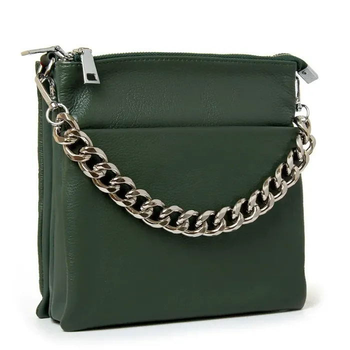 Сумка Женская Классическая кожа ALEX RAI 9028-9 green