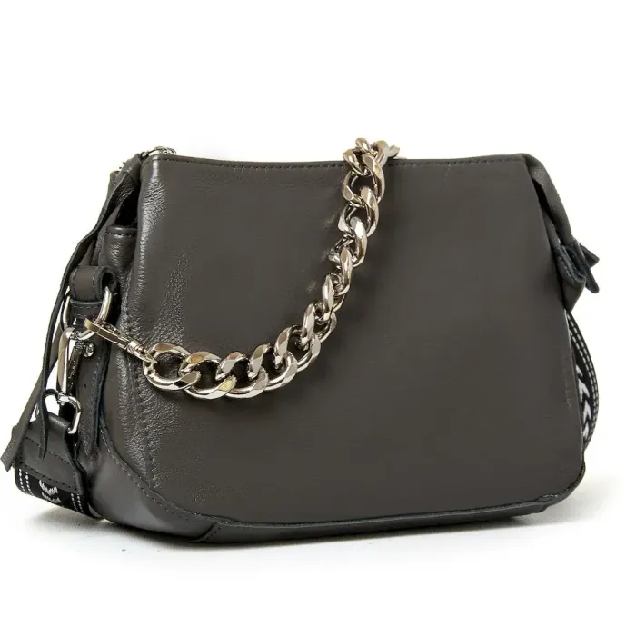 Сумка Жіноча Класична шкіра ALEX RAI 8833-9 grey