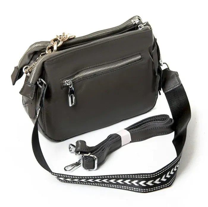 Сумка Жіноча Класична шкіра ALEX RAI 8833-9 grey