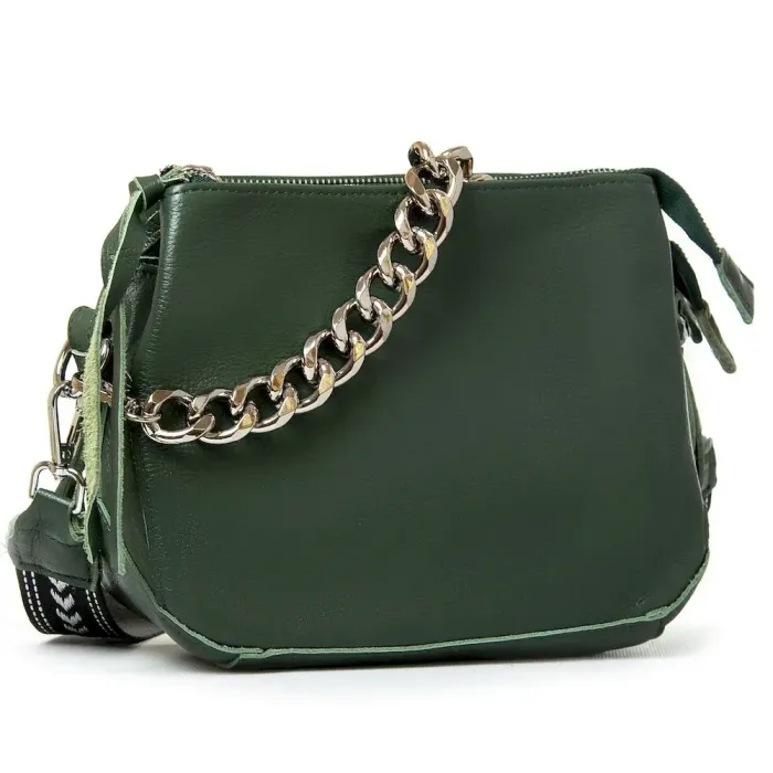 Сумка Класична шкіра ALEX RAI 8833-9 green