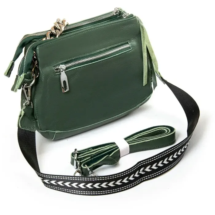 Сумка Класична шкіра ALEX RAI 8833-9 green