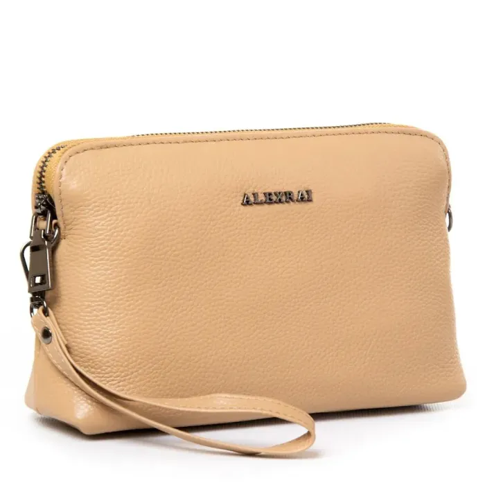 Сумка Женская Клатч кожа ALEX RAI 5009-1 camel
