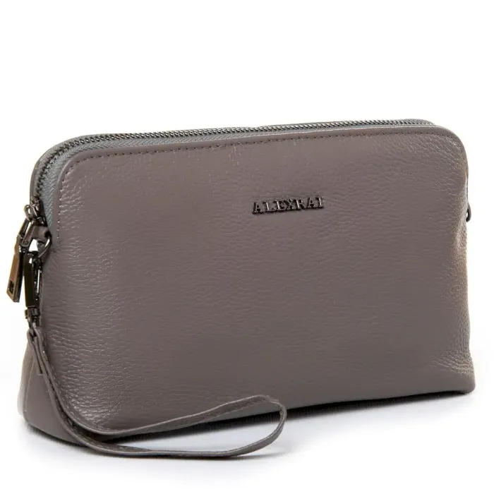 Сумка Женская Клатч кожа ALEX RAI 5009-1 grey