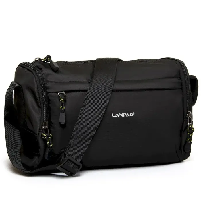 Сумка Мужская Дорожная нейлон Lanpad 20821 black