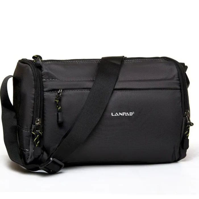 Сумка Чоловіча Дорожня нейлон Lanpad 20821 grey