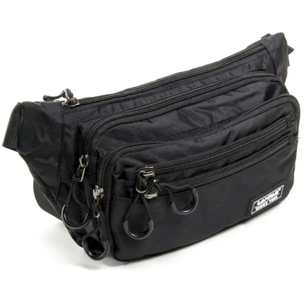Сумка на пояс нейлон Lanpad 4101 black