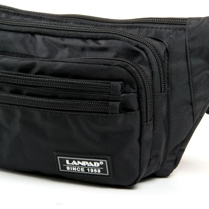 Сумка на пояс нейлон Lanpad 4101 black
