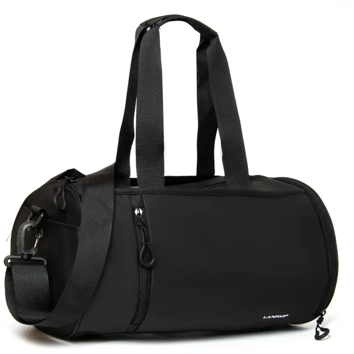 Сумка Мужская Дорожная нейлон Lanpad 6026 black