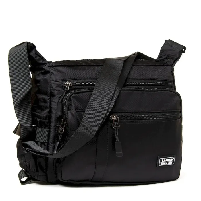 Сумка Чоловіча На Плечо нейлон Lanpad 82033 black листоноша
