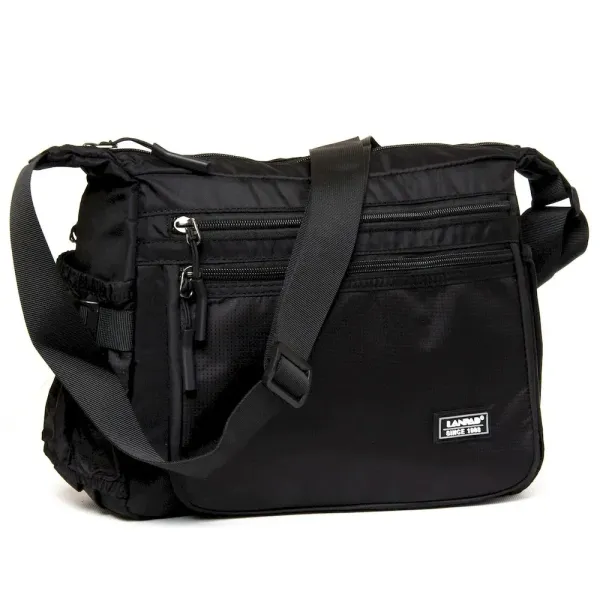 Сумка Чоловіча На Плечо нейлон Lanpad 82012 black листоноша