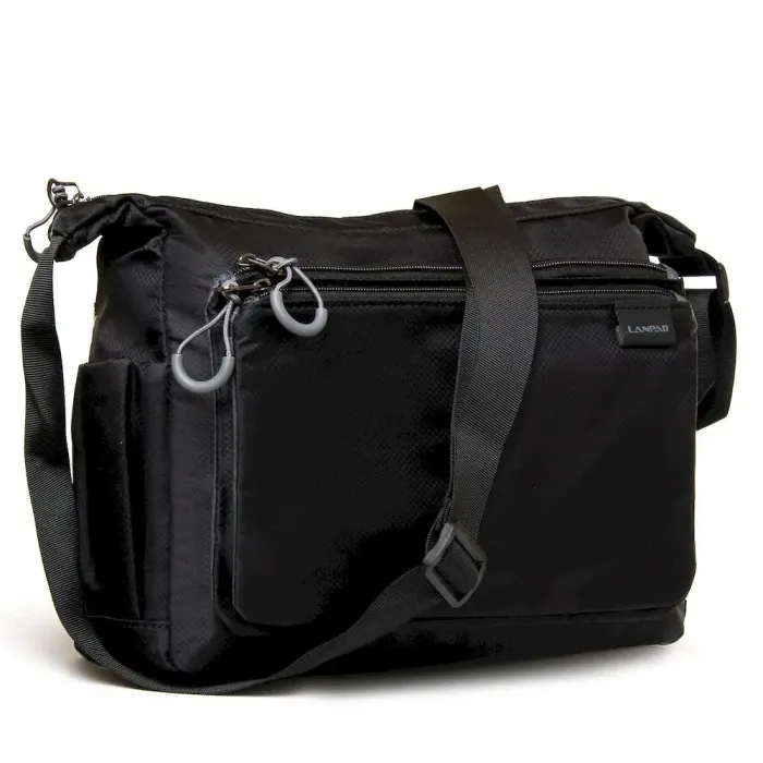 Сумка Чоловіча На Плечо нейлон Lanpad 53220 black листоноша