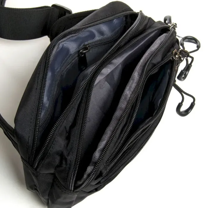 Сумка на пояс нейлон Lanpad 4099 black