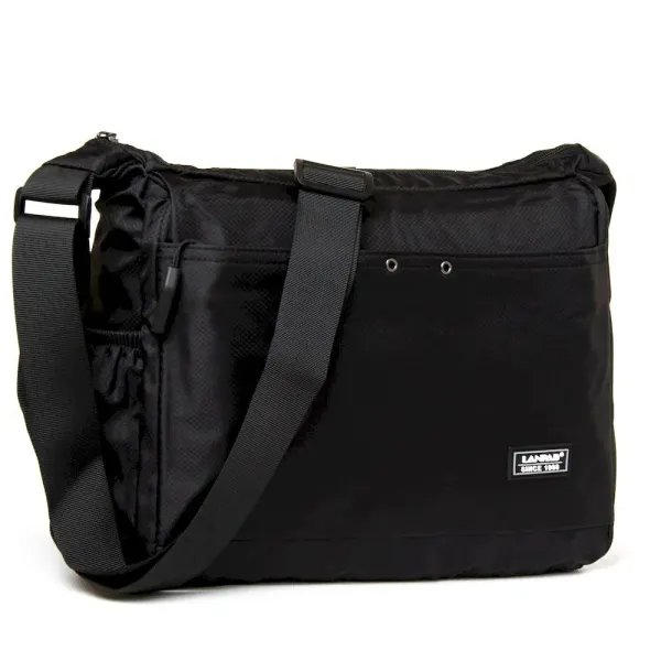 Сумка Чоловіча На Плечо нейлон Lanpad 8376 black листоноша