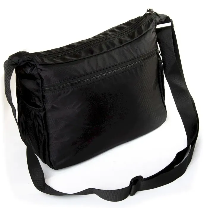 Сумка Мужская На Плечо нейлон Lanpad 8376 black почтальон