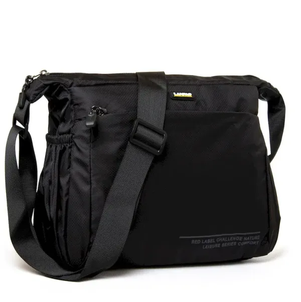 Сумка Чоловіча На Плечо нейлон Lanpad 8620 black листоноша