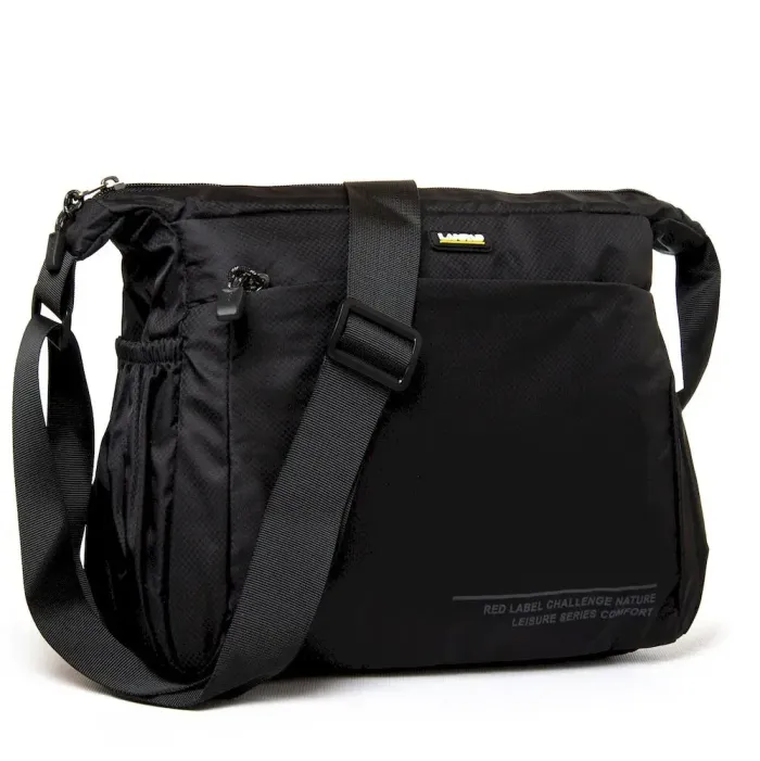 Сумка Мужская На Плечо нейлон Lanpad 8620 black почтальон