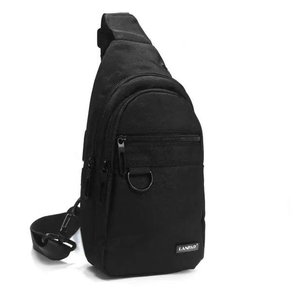 Сумка Мужская На Плечо нейлон Lanpad 82076 black