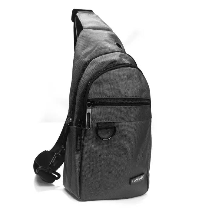 Сумка Мужская На Плечо нейлон Lanpad 82076 gray