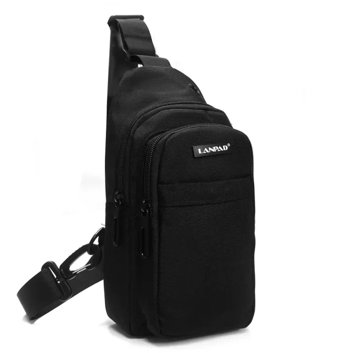 Сумка Мужская На Плечо нейлон Lanpad 35001 black