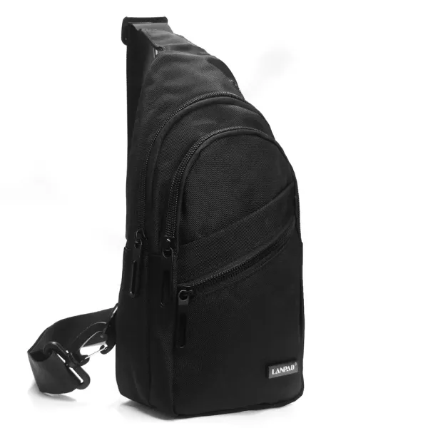 Сумка Мужская На Плечо нейлон Lanpad 83029 black