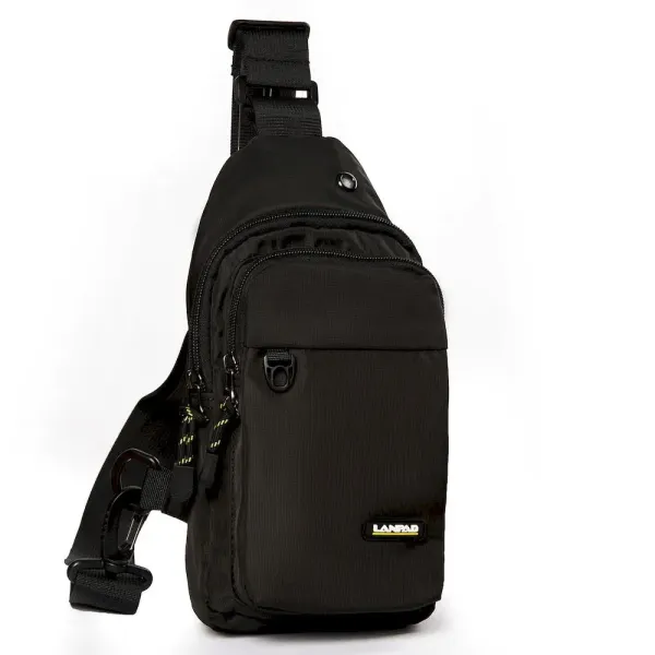 Сумка чоловіча на плече нейлон Lanpad 6034 black