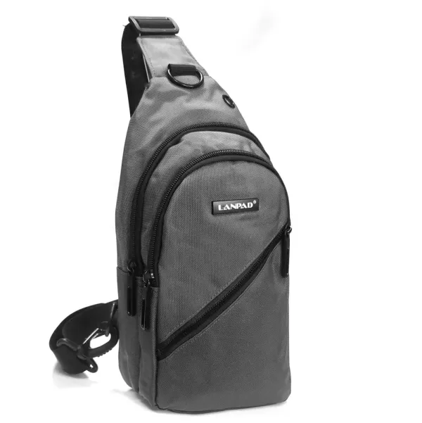 Сумка Мужская На Плечо нейлон Lanpad 82084 gray