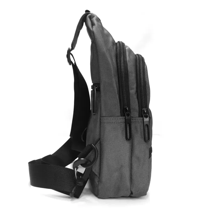 Сумка Мужская На Плечо нейлон Lanpad 82084 gray