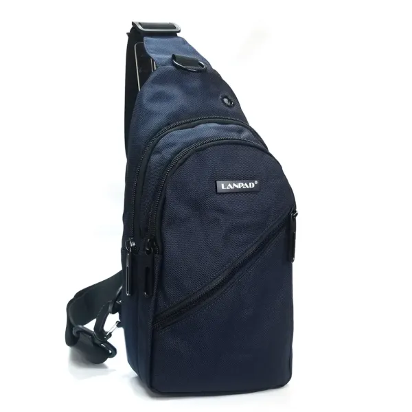 Сумка Мужская На Плечо нейлон Lanpad 82084 blue