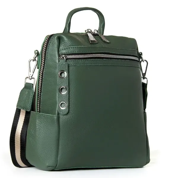Сумка Жіноча Рюкзак шкіра ALEX RAI 8781-9 green