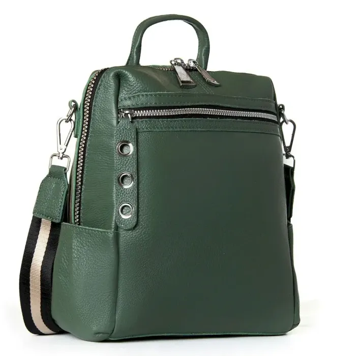 Сумка Жіноча Рюкзак шкіра ALEX RAI 8781-9 green