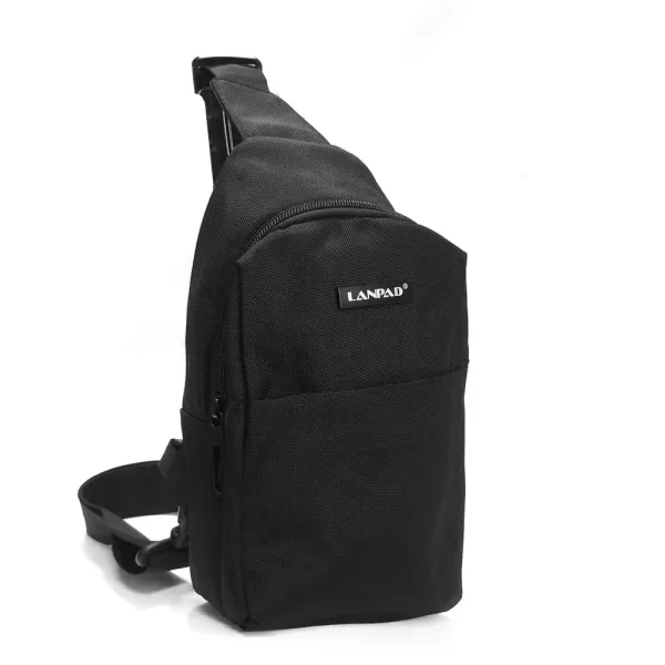 Сумка Мужская На Плечо нейлон Lanpad 3072 black