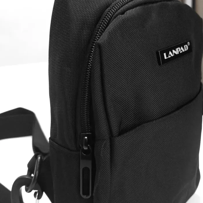 Сумка Мужская На Плечо нейлон Lanpad 3072 black