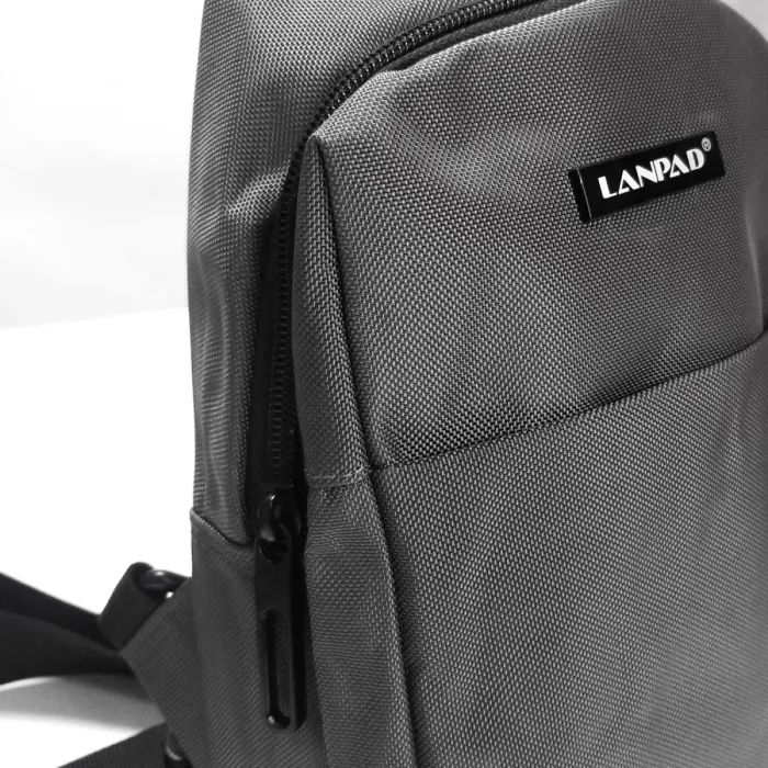 Сумка Мужская На Плечо нейлон Lanpad 3072 gray