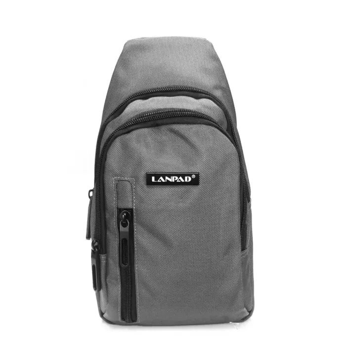 Сумка Мужская На Плечо нейлон Lanpad 80002 gray