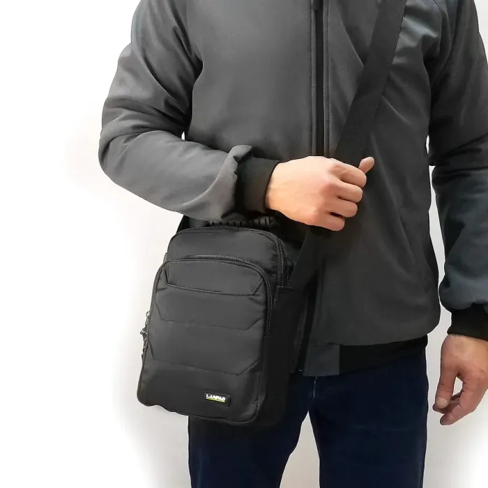 Сумка Мужская Планшет нейлон Lanpad 3789 black