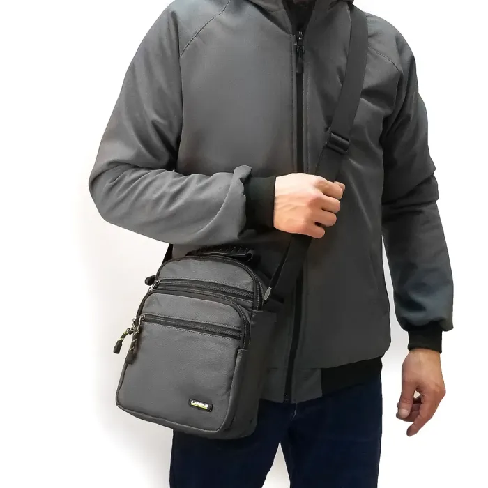 Сумка чоловіча Планшет нейлон Lanpad 15053 grey
