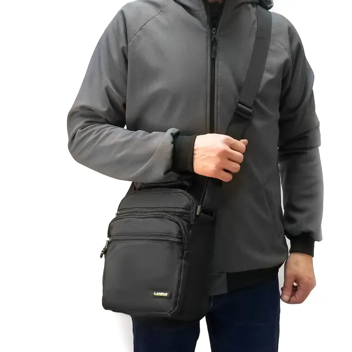 Сумка Мужская Планшет нейлон Lanpad 15053 black