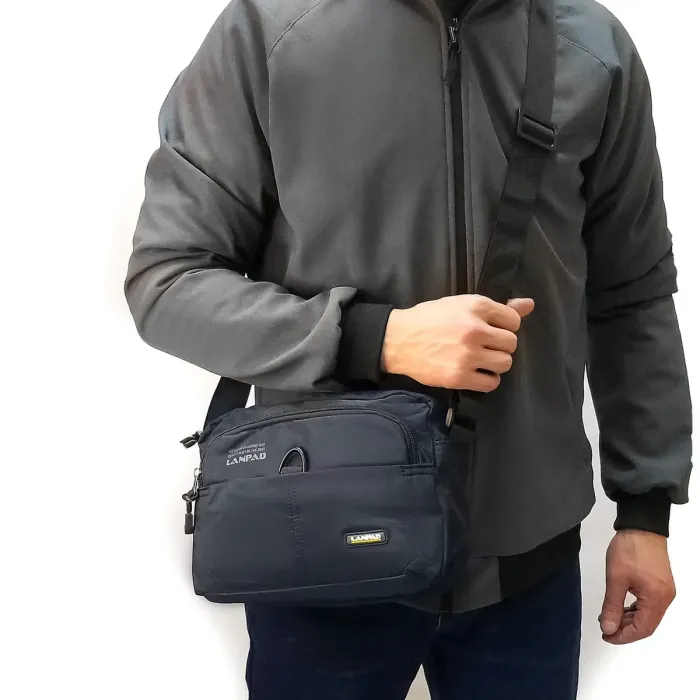 Сумка Мужская Планшет нейлон Lanpad 65349 blue