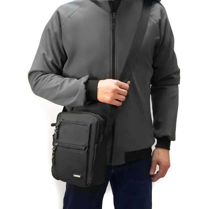 Сумка Мужская Планшет нейлон Lanpad 4123 black