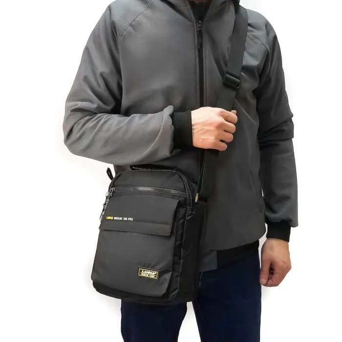 Сумка Мужская Планшет нейлон Lanpad 4117 black