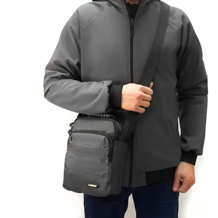 Сумка Мужская Планшет нейлон Lanpad 3789 grey