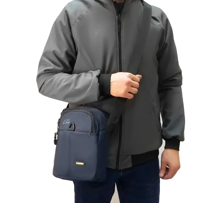 Сумка Мужская Планшет нейлон Lanpad 65350 blue