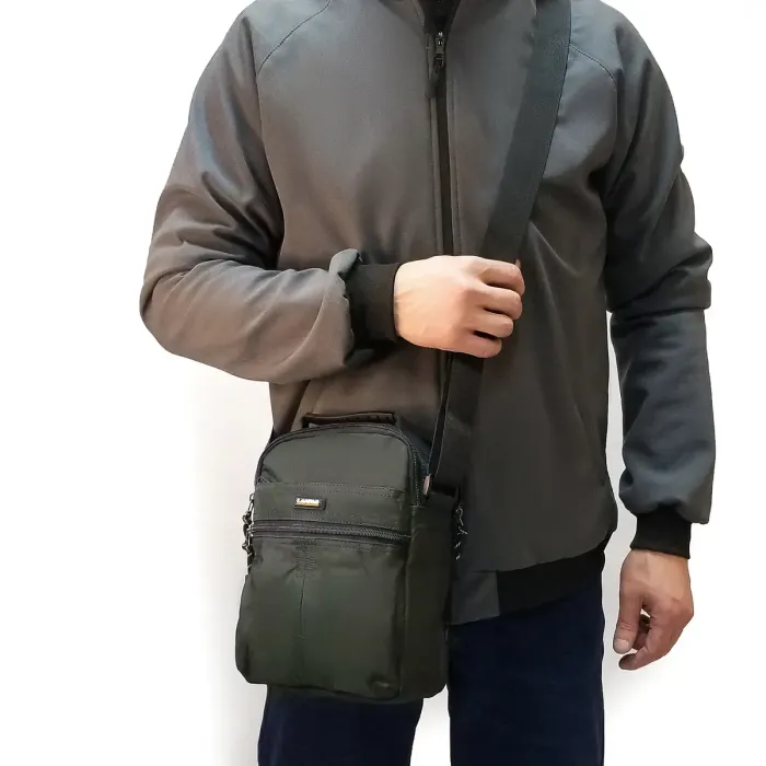 Сумка Мужская Планшет нейлон Lanpad 3788 green